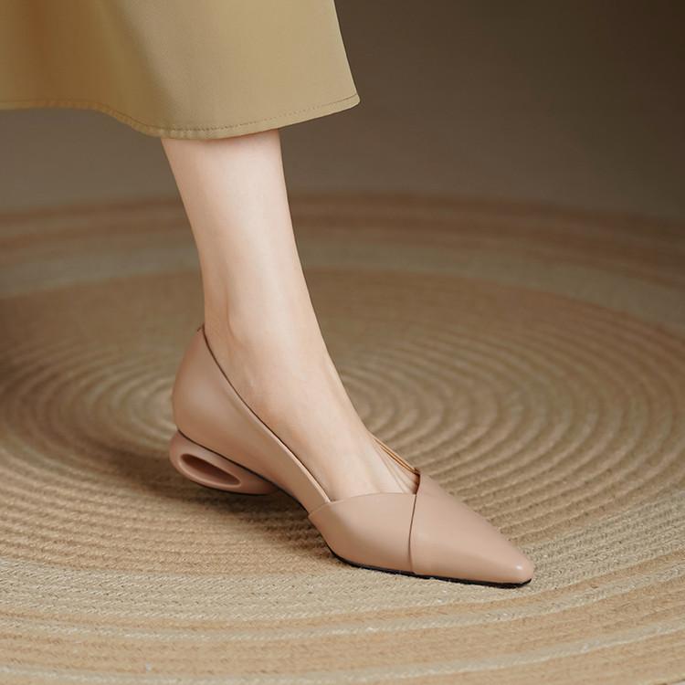 Rakuten - レディース パンプス ポインテッドトゥ ミドルヒール 柔らかい 疲れにくい 痛くない 歩きやすい 通勤 オフィス 仕事 上品 きれいめ フレンチスタイル ローカット 楽ちん 春 秋