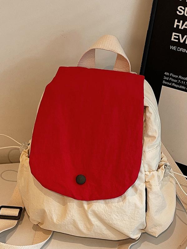 男女兼用 リュック バックパック 帆布 キャンバス 大容量 フラップタイプ 通学 スクールバッグ A4対応 旅行 トラベル カジュアル シンプル 軽量 丈夫 普段使い 通勤 中学生 高校生 大学生 遠足 アウトドア