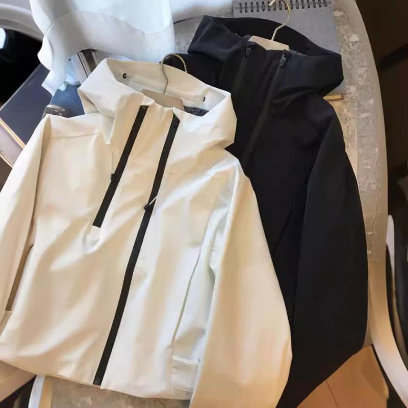 Outdoor Wear - マウンテンパーカー ジャケット アウター スタンドカラー フード付き オーバーサイズ ショート丈 上品 高見え きれいめ カジュアル トレンド