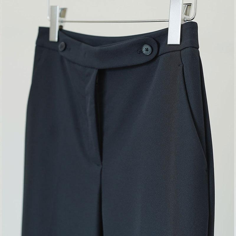 レディース パンツ スラックス テーパードパンツ ハイウエスト ストレート シガレットパンツ 細見え スタイルアップ きれいめ 通勤 オフィス 事務服 カジュアル 春 秋