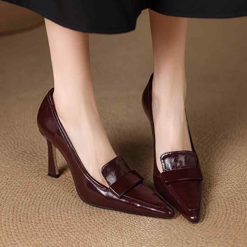 レディース パンプス ポインテッドトゥ ピンヒール 上品 きれいめ 高見え 疲れにく...