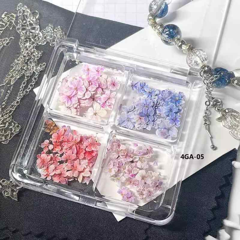 Rakuten - レディース ネイルパーツ 押し花 ドライフラワー 小花 花材 セット 着色 ハンドメイド 手芸 レジンクラフト アクセサリーパーツ セルフネイル 大人可愛い 上品 デコパーツ トレンド 華やか ジェルネイル
