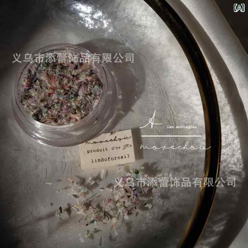 鮮花 - レディース ネイルパーツ 押し花 ドライフラワー ミックスカラー 多色 埋め込み 花材 ハンドメイド DIY 小花 クラッシュ デコレーション 大人可愛い 上品 トレンド 普段使い ニュアンスネイル セルフネイル ジェルネイル