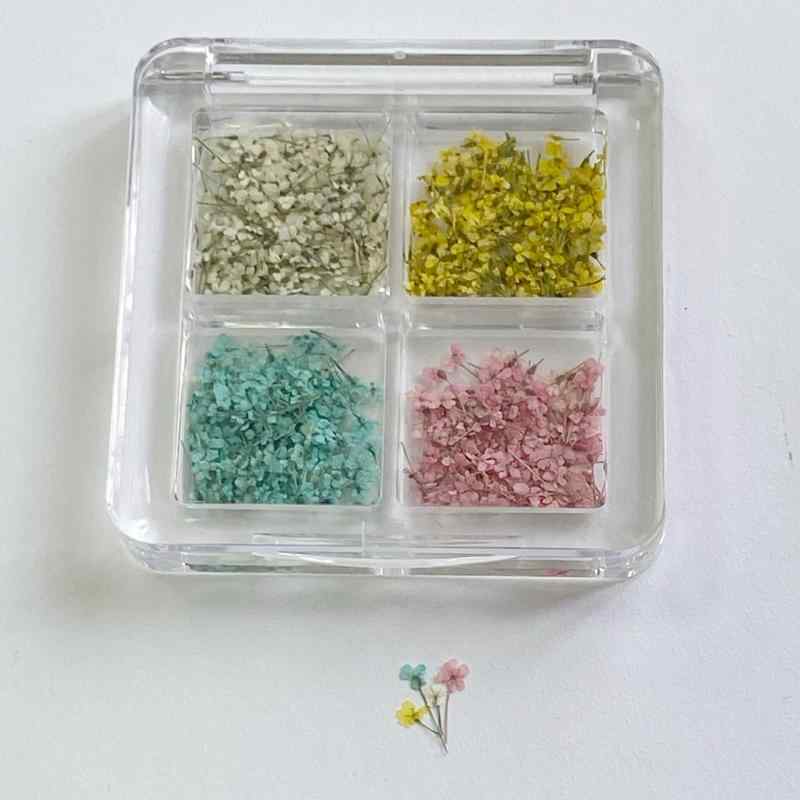 レディース ネイルアート用品 押し花 ドライフラワー 小花 着色 ハンドメイド素材 レジンパーツ UVレジン クラフト 花材 封入 ボタニカル デコパーツ 華やか 上品 大人可愛い セルフネイル ジェルネイル アクセサリーパーツ
