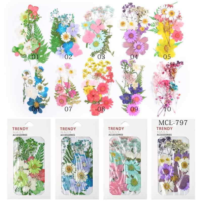 レディース ネイルパーツ 押し花 ドライフラワー 小花 花びら ネイル用品 カラフル パーツ 材料 ジェルネイル レジン デコパーツ 上品 高見え 大人可愛い ハンドメイド セルフネイル 夏(4.0)