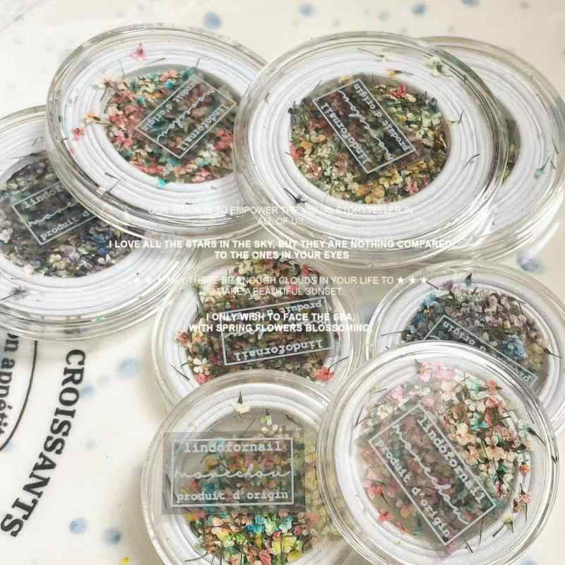レディース ネイルパーツ 押し花 ドライフラワー 小花 花びら ニュアンスネイル ミックスカラー 多色 指先 ネイル用品 ネイルアート 韓国風 上品 SNS映え セルフネイル ハンドメイド デコパーツ