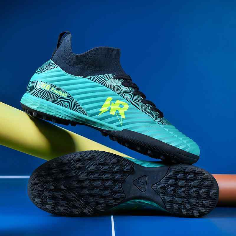 Men's and Kids' Soccer Shoes, Sneakers, Soccer Cleats, Low-Cut, Fixed Cleats, for Natural Grass, Artificial Turf, and Grounds, Practice, Matches, Children, Students, Clubs