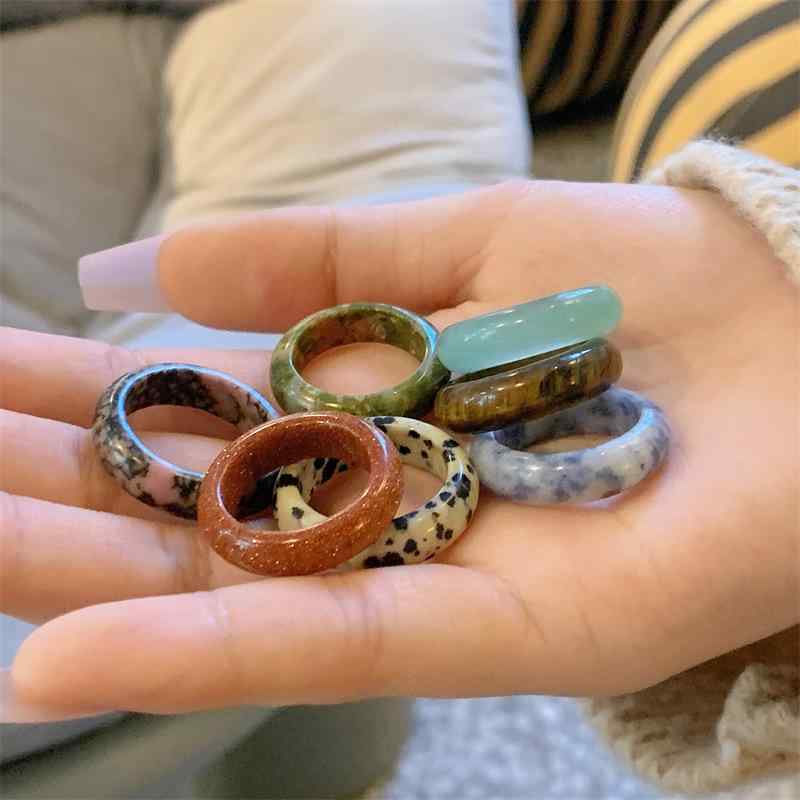 Rakuten - レディース 指輪 リング 天然石 アースカラー ブラウン シンプル 個性的 ユニーク インスタ映え トレンド 上品 普段使い カジュアル きれいめ 大人可愛い アクセサリー ジュエリー