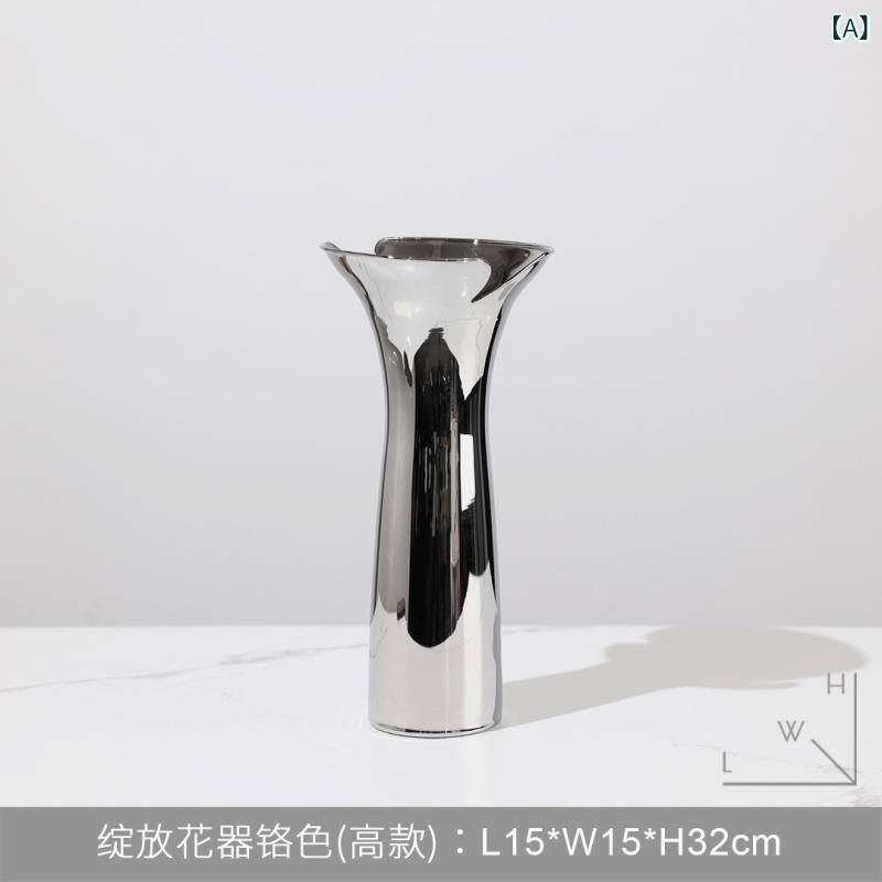 花瓶 フラワーベース ガラス モダン シンプル 置物 ドライフラワー 花器 オブジェ リビング 玄関 ダイニング 寝室 オフィス おしゃれ 北欧風 雑貨 ギフト 贈り物 高級感 クリア 卓上 応接室 ショールーム 店舗 装飾 インテリア 2