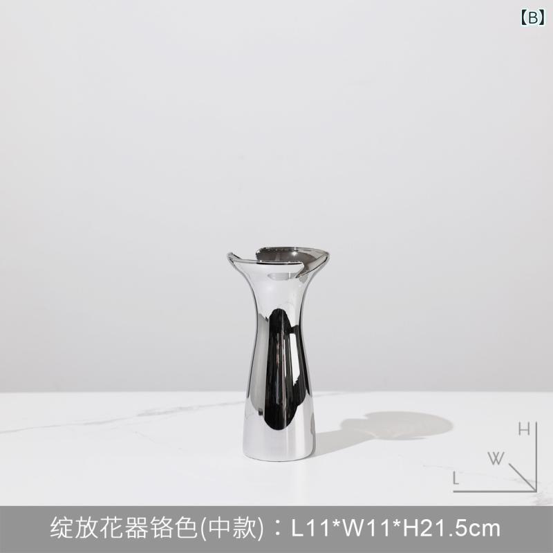 花瓶 フラワーベース ガラス モダン シンプル 置物 ドライフラワー 花器 オブジェ リビング 玄関 ダイニング 寝室 オフィス おしゃれ 北欧風 雑貨 ギフト 贈り物 高級感 クリア 卓上 応接室 ショールーム 店舗 装飾 インテリア 3