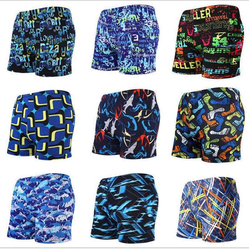 Swimwear - メンズ 水着 スイムウェア 競泳水着 ボクサーパンツタイプ ハーフパンツ 五分丈 ハイウエスト 大きいサイズ ストレッチ 伸縮性 スポーツ フィットネス ビーチ 温泉 海 海水浴 プール 動きやすい 快適 楽ちん シンプル