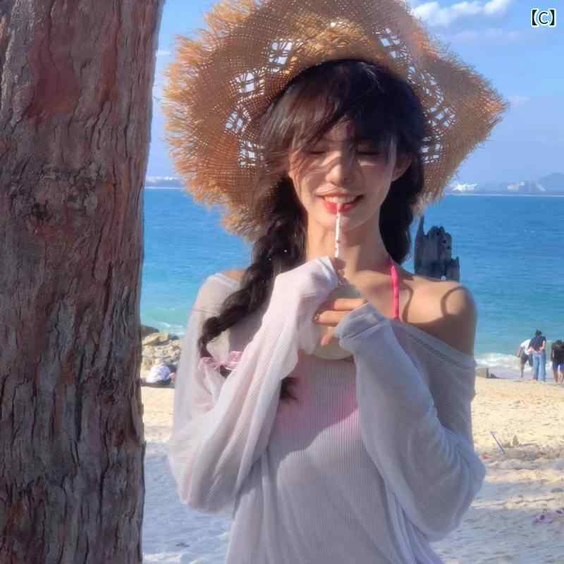 レディース 水着 セパレート ビキニ 長袖 カバーアップ ボレロ 細見え 体型カバー ...