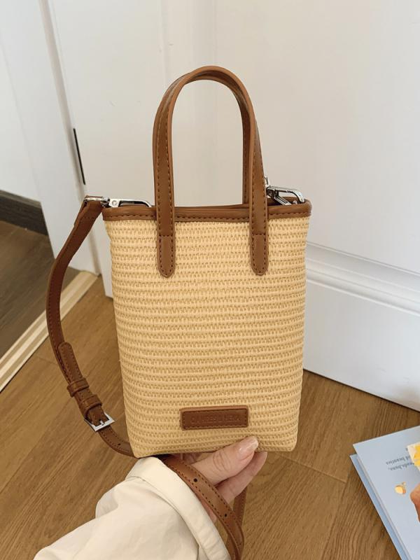 レディース バッグ かごバッグ バケツバッグ ハンドバッグ ショルダーバッグ 斜めがけ 2way ストロー ビーチバッグ リゾート 海 シンプル 合わせやすい 大人可愛い トレンド カジュアル 普段使い 夏