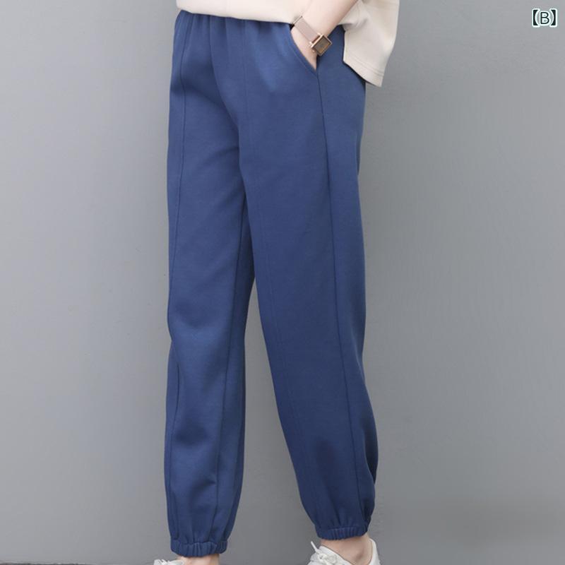 レディース パンツ スウェットパンツ ジョガーパンツ ミセス シニア 中高年 ウエストゴム 春 秋 薄手 ロング丈 部屋着 スポーツ カジュアル 楽ちん 体型カバー 動きやすい きれいめ 大人 おしゃれ celone-10236233 くらしのセロネ サンプル画像3