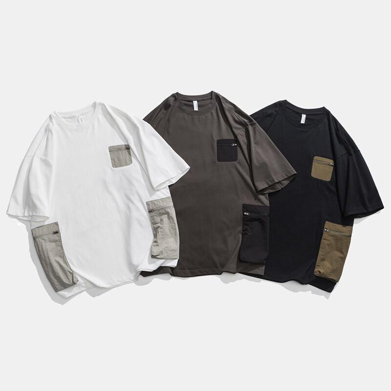 乐天商城 - 男女兼用 Tシャツ 半袖 クルーネック 切り替え 配色 バイカラー 厚手 ヘビーウェイト 270g ヘビーオンス 透けにくい 肉厚 しっかり 高見え シンプル カジュアル 夏