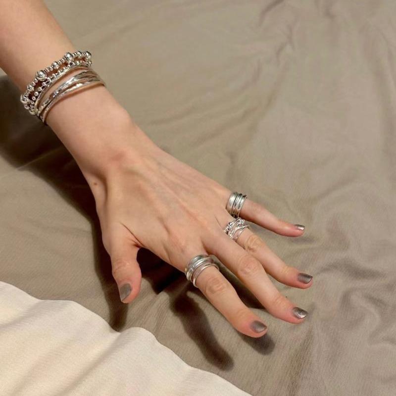 Other Accessories Materials - レディース 指輪 リング フリーサイズ オープンリング セット デザインリング 個性的 シンプル 大人可愛い 上品 トレンド デイリー プレゼント 重ね付け ファッションリング