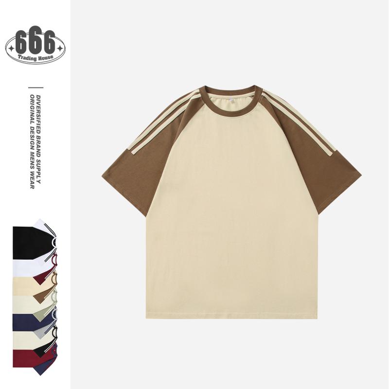 メンズ Tシャツ 半袖 綿100% ラグラン ゆったり アメカジ ヴィンテージ風 レトロ カレッジ風 カジュアル 楽ちん 動きやすい トレンド 夏
