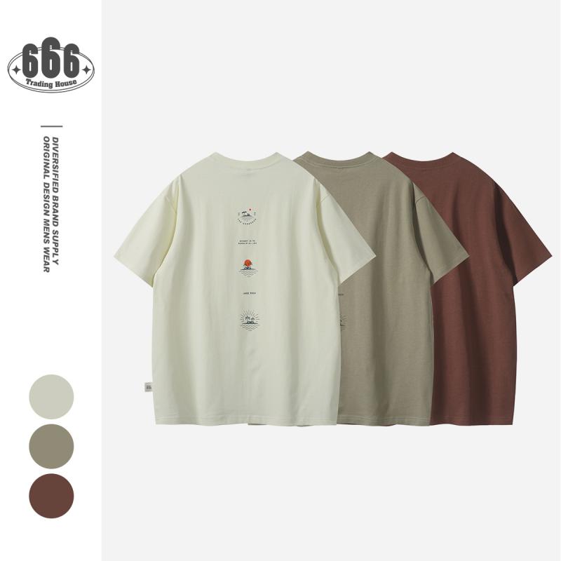 メンズ Tシャツ 半袖 ゆったり 綿100% プリント ストリート カジュアル トレンド 夏服 普段使い 夏 シンプル オシャレ