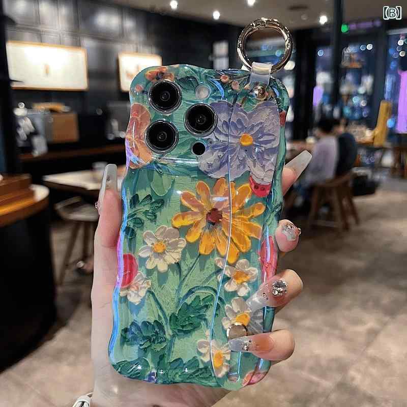 レディース スマホケース iPhone16 iPhone15 Pro Max 対応 ウェーブ なみなみ 腕ベ...