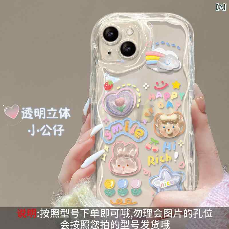 くらしのセロネの男女兼用 スマホケース クリア 雲デザイン ジルコニア 放熱 耐衝撃 エアクッション 傷防止 背面保護 汚れ防止 ソフトケース 高見え きれいめ 普段使い シンプル｜アングル2