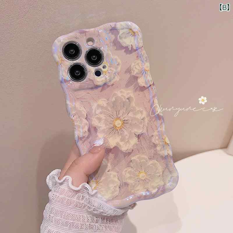 レディース iPhoneケース スマホケース iPhone16Pro iPhone17ProMax 対応 油絵風 ...