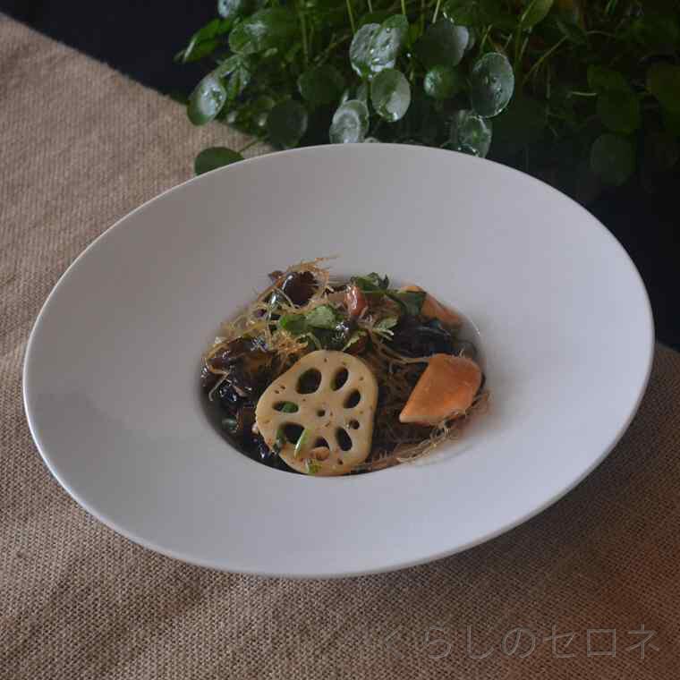パスタ皿 プレート 陶器 欧風 草帽型 36.6cm リム皿 スープ皿 デザート皿 フルーツ...