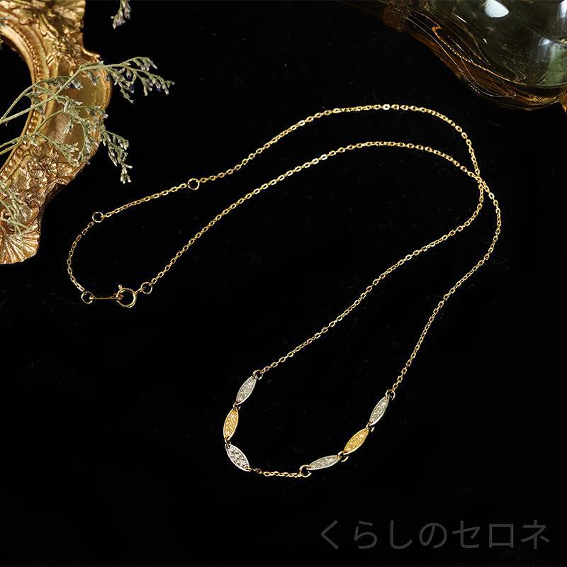 ・素材: 925シルバー・加工: メッキ・デザイン: 花柄・チェーンスタイル: クロスチェーン・ペンダント素材: 925シルバー・長さ: 41cm-50cm・流行要素: 花弁・スタイル: レトロ・対象: 女性用
