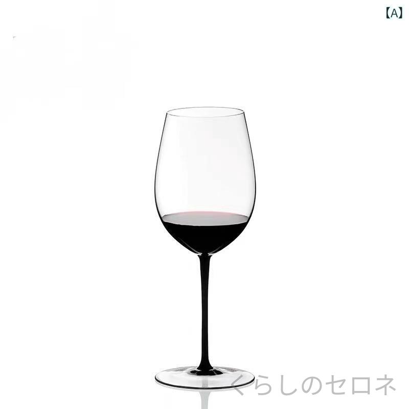 ワイングラス ハンドメイド 手吹き ブルゴーニュ ボルドー シャンパングラス ブラックタイ ステム 上品 高見え エレガント おしゃれ 家庭用 インテリア 贈り物 ギフト 高級感 ガラス モダン celone-10233719 くらしのセロネ サンプル画像2