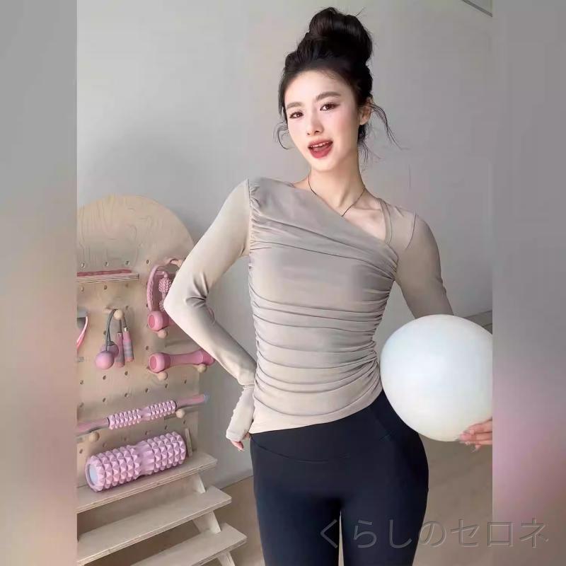 ・機能: 通気性・対象: 女性・生地: コットン混紡・生地成分: コットン80%、スパンデックス20%・裏地: コットン混紡・裏地成分: スパンデックス20%・色: アイボリー,ラベンダー,カーキ,ブラック・サイズ: S,M,L,XL・袖丈: 長袖・着用方法: 前開き・着丈: 腹丈・シルエット: タイト