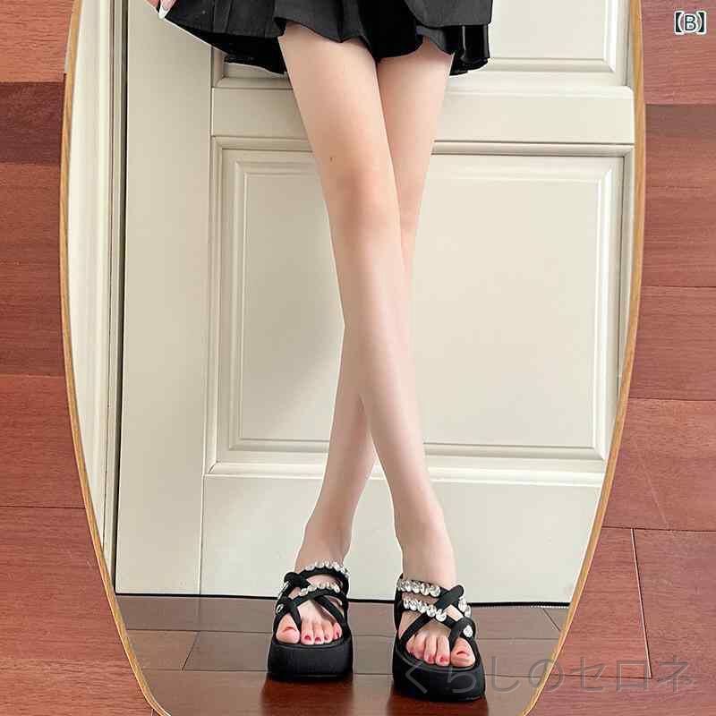 {"result":"サンダル レディース 厚底 オープントゥ 春夏 ラインス...