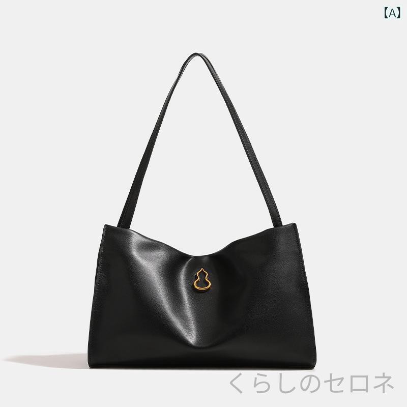 トートバッグ ユニセックス 瓢箪モチーフ 大容量 通勤用 汎用 高級感 柔らかい素材...