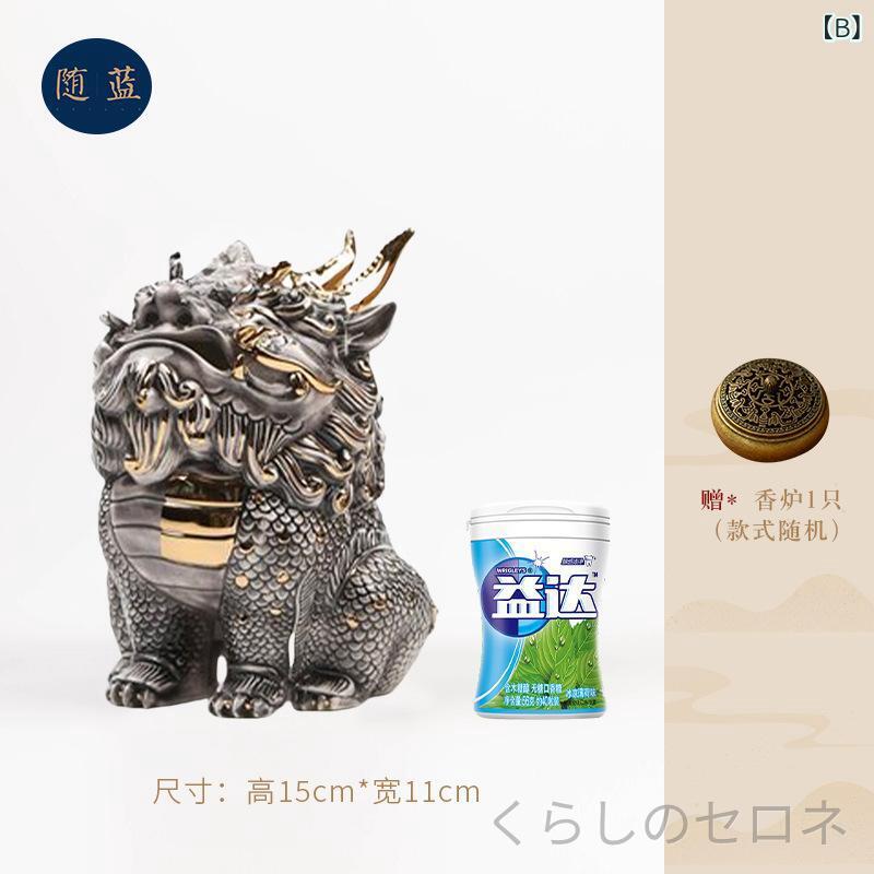 茶具 ピークー 茶宠 景徳鎮陶器 小型 香炉 招き財 玄関飾り 桌面インテリア 置物 ...