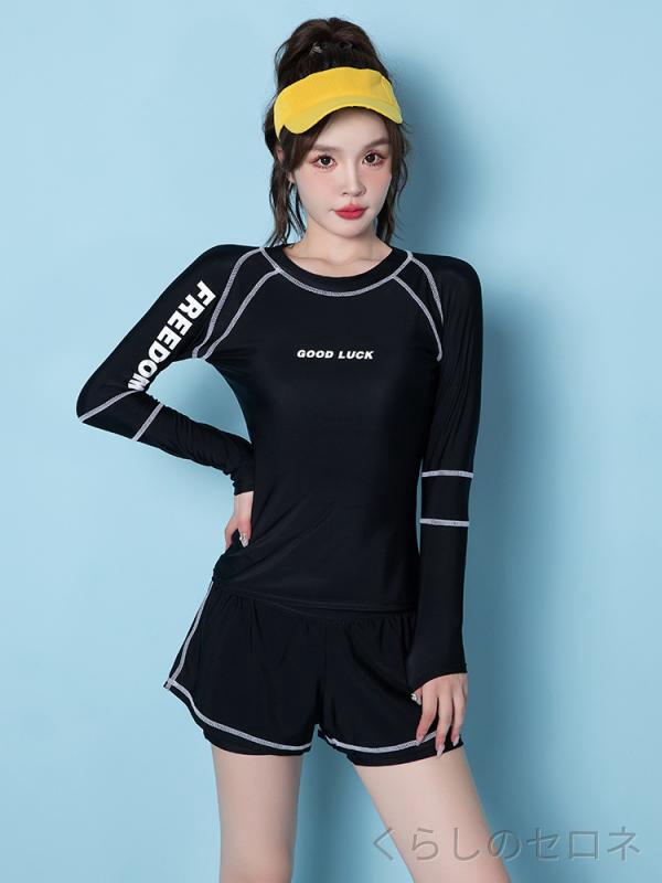 レディース 水着 セパレート ショートパンツ 露出控えめ お腹カバー ぽっちゃり フィットネス スポーツ 練習用 細見え 体型カバー スタイルアップ 温泉 スクール 水泳 ジム