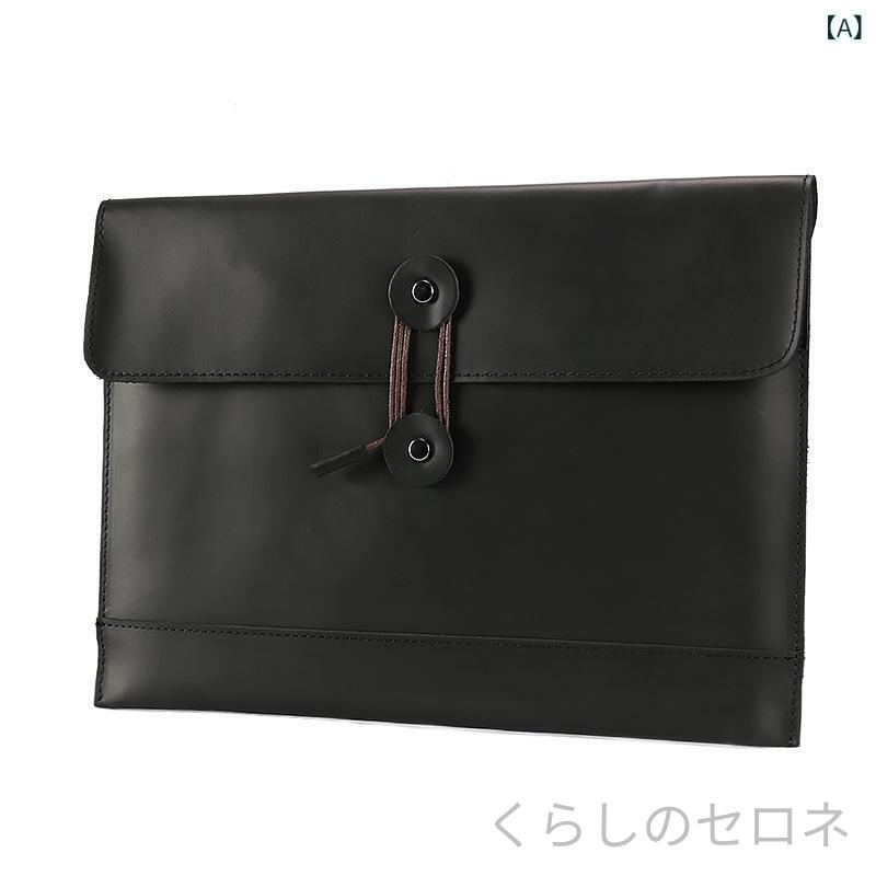 ビジネスバッグ メンズ 本革 ファイル 収納 PC 対応 ハンドバッグ エンベロープ型 ...
