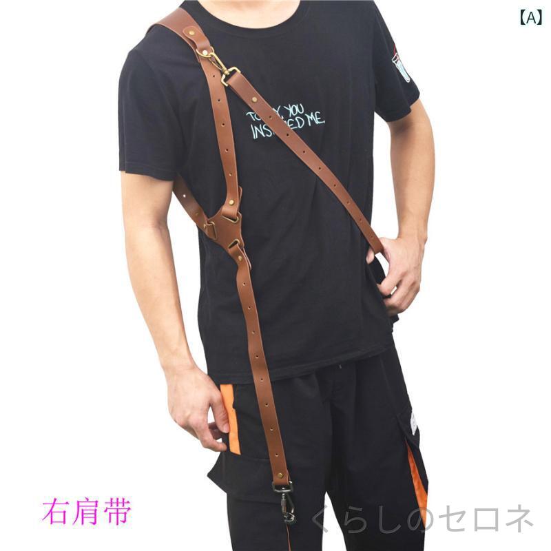 カメラストラップ カメラハーネス 本革 牛革 ダブルショルダーストラップ 一眼レフ...