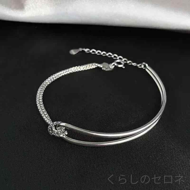 ・素材: シルバー・加工: メッキ・スタイル: 女性用・形状: ウェーブ・カラー: シルバー,ゴールド・純度: 925シルバー・流行要素: チェーン・重量: 約3.75g