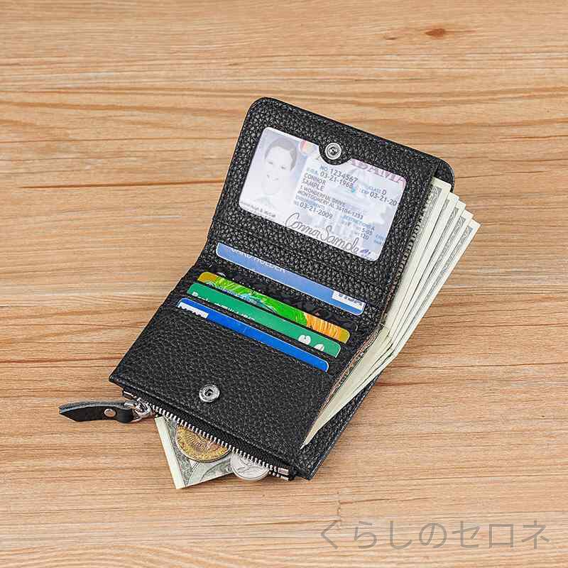 レディース 財布 ミニ財布 二つ折り財布 本革 牛革 スキミング防止 RFID 磁気防止 ...