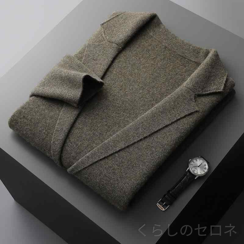 ・機能: 耐摩耗,耐アイロン・スタイル: カーディガン・シルエット: ルーズ・襟型: Vネック・袖丈: ロングスリーブ・袖型: ストレート・糸太さ: 普通・厚み: 普通・着丈: 中長款(65-80cm)・ディテール: 刺繍・素材: ウール100%・カラー: オリーブグリーン,ダークカーキ,ブラック,ダークグレー,キャメル,アイボリー・サイズ: XS,S,M,L,XL,XXL・加工: マーセライズ・対象: メンズ