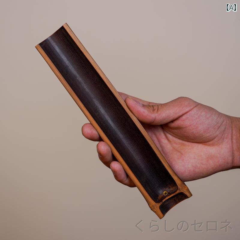 線香立て 竹製 手彫り 蓮蓬型 香道 インテリア 文玩 コレクション 古風 赤竹柄 底...