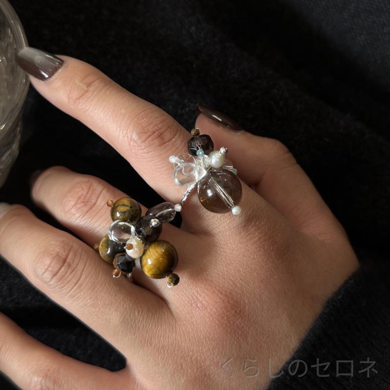 ・素材: 925シルバー・形状: ジオメトリック・加工: 精工・スタイル: 開口・カラー: 虎眼石, 白水晶・サイズ: フリーサイズ・流行要素: 水晶, 自然・スタイル分類: ファッション通勤・対象: 女性