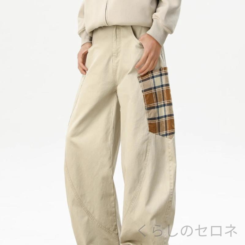 ・スタイル: ワークパンツ・パンツ形状: ルーズ・丈長: ロング・ウエスト位置: ミッド・前立て: ジップ・厚さ: 普通・素材: コットン・成分: コットン 60%以上・使用シーン: 日常・ディテール: ポケット装飾・伸縮性: 微弾性・裾形状: ストレート・加工: ピースワーク・カラー: アンズ色,ネイビー,ブラック・サイズ: S,M,L,XL,2XL,3XL・対象: メンズ・対象年齢: 成人・仕上げ: 水洗