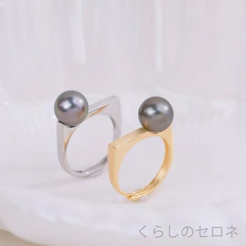 指輪 レディース S925シルバー パール セット DIY アクセサリー ファッション ジュ...