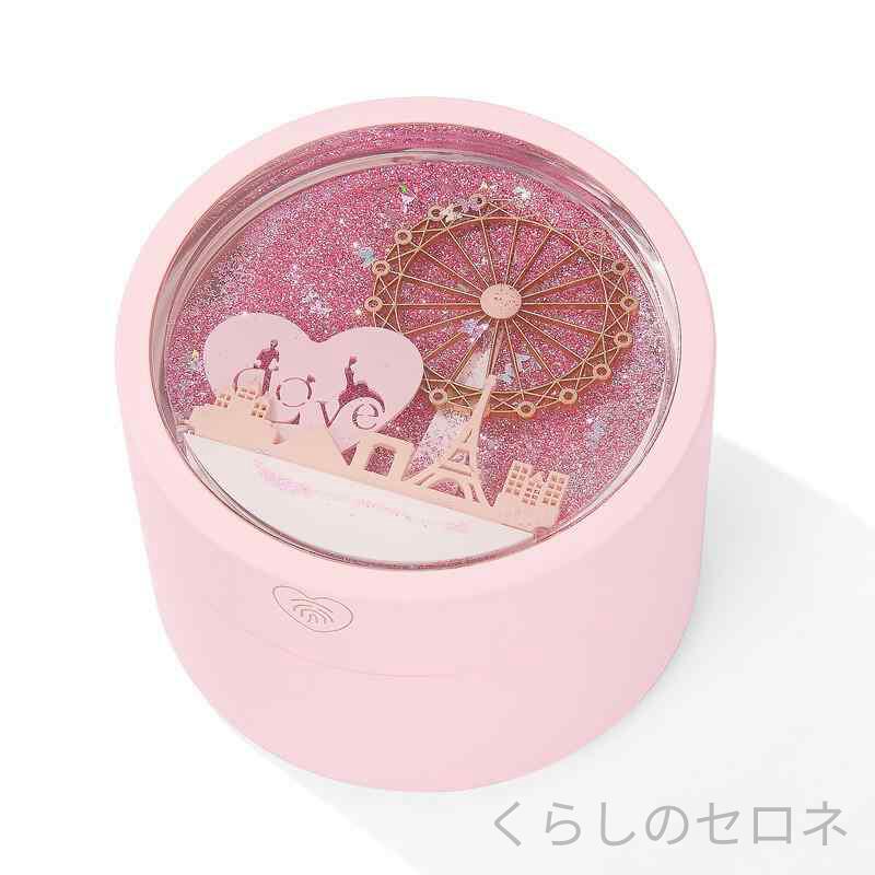 アクセサリー 男女兼用 ネックレス ブレスレット ペアリング LED発光 流沙 観覧車 ジュエリーボックス セット キラキラ 輝く デザイン ロマンチック ギフトボックス 収納 便利 日常使い デート パーティー 装飾品 宝飾品 ファッション アイテム