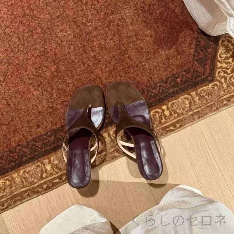 レディース サンダル トングサンダル ミュール ピンヒール 細ヒール 華奢 ストラップ フレンチスタイル シンプル 上品 きれいめ 大人可愛い 高見え 疲れにくい 歩きやすい 美脚 春夏
