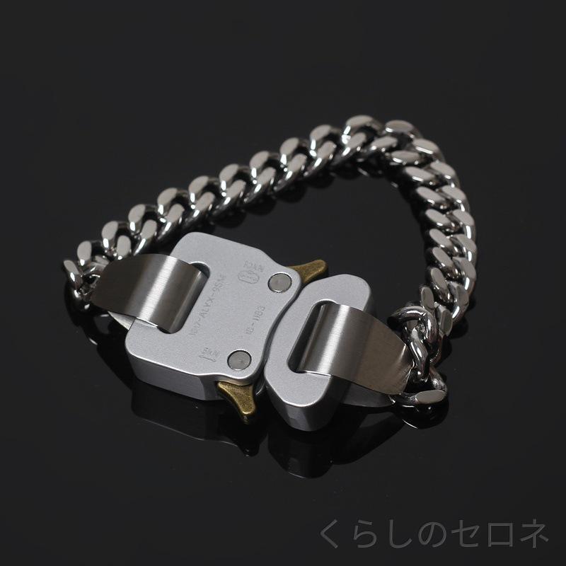アクセサリー ユニセックス タクティカル ブレスレット ロックバックル ネックレス...