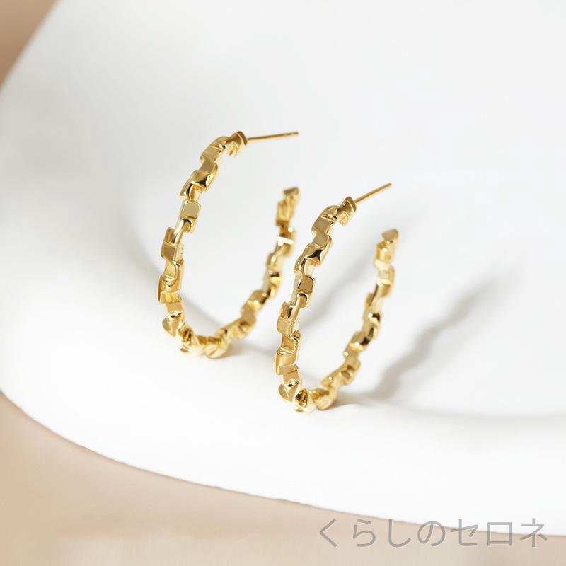 ・素材: シルバー・加工: メッキ・形状: 幾何型・色: ゴールド,シルバー・純度: 925シルバー・流行要素: 円形,幾何・スタイル: ファッションOL,ファッション通勤・商品カテゴリ: 耳飾り・対象: 女性用