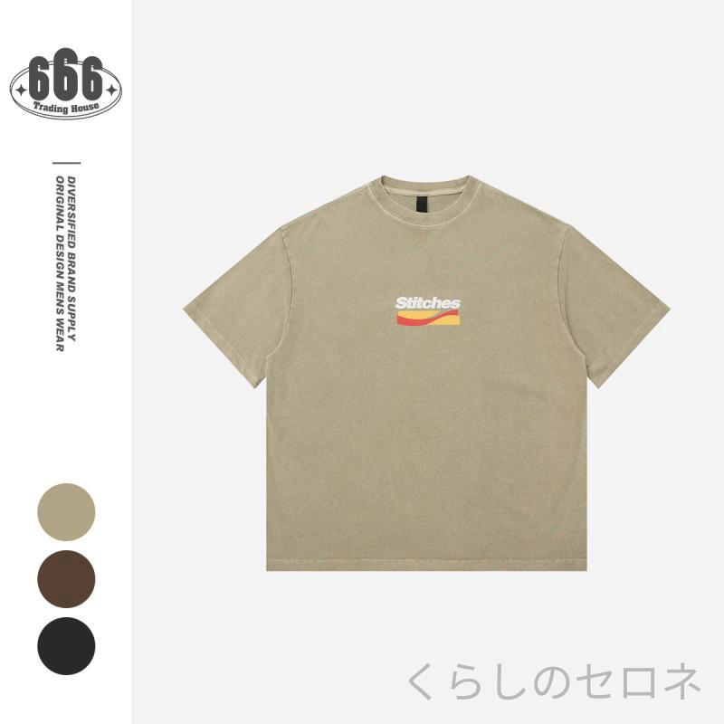 メンズ Tシャツ 半袖 ヴィンテージ風 ウォッシュ加工 アメカジ ヘビーウェイト 320...