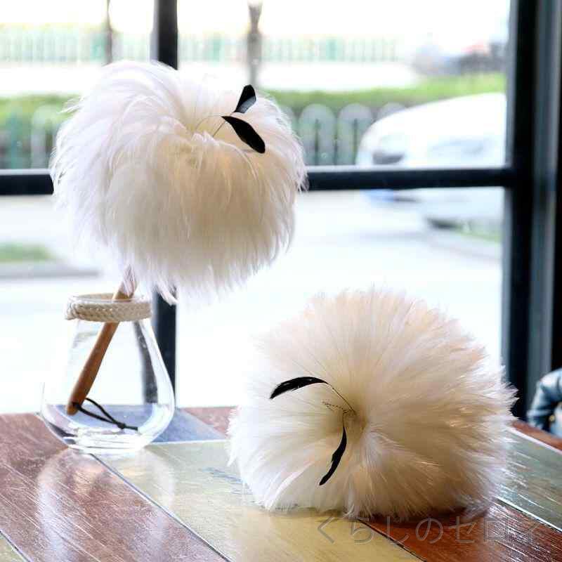 ・素材: 鶏毛・形状: 丸頭・長さ: 58cm・色: 榉木, 白色・機能: 清掃