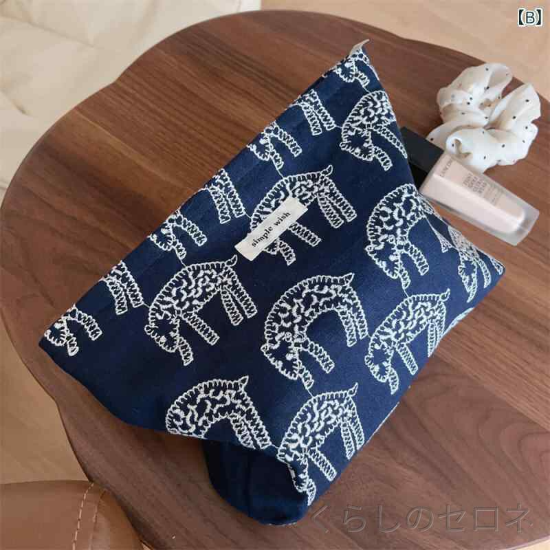 ハンドバッグ レディース キャンバス 刺繍 化粧ポーチ レトロ 古風 内袋 女性用 手...