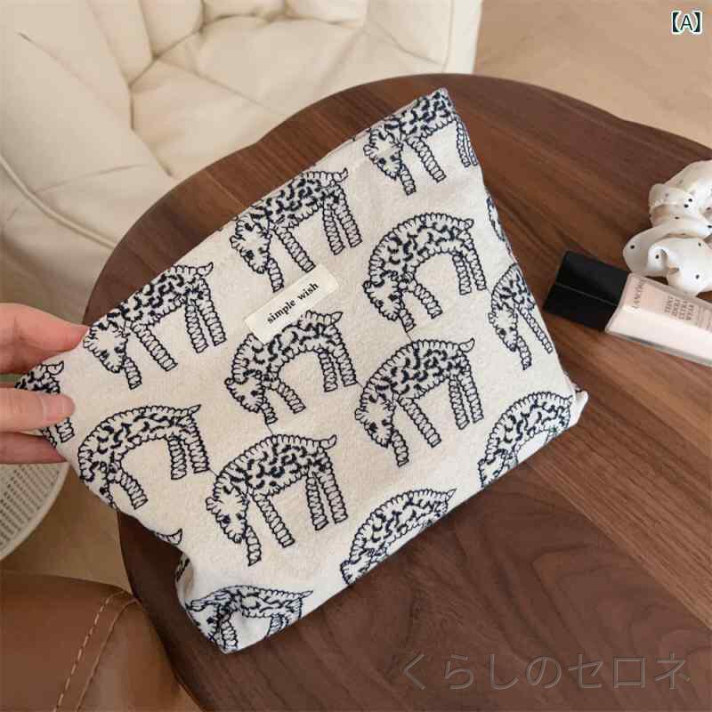 ハンドバッグ レディース キャンバス 刺繍 化粧ポーチ レトロ 古風 内袋 女性用 手...